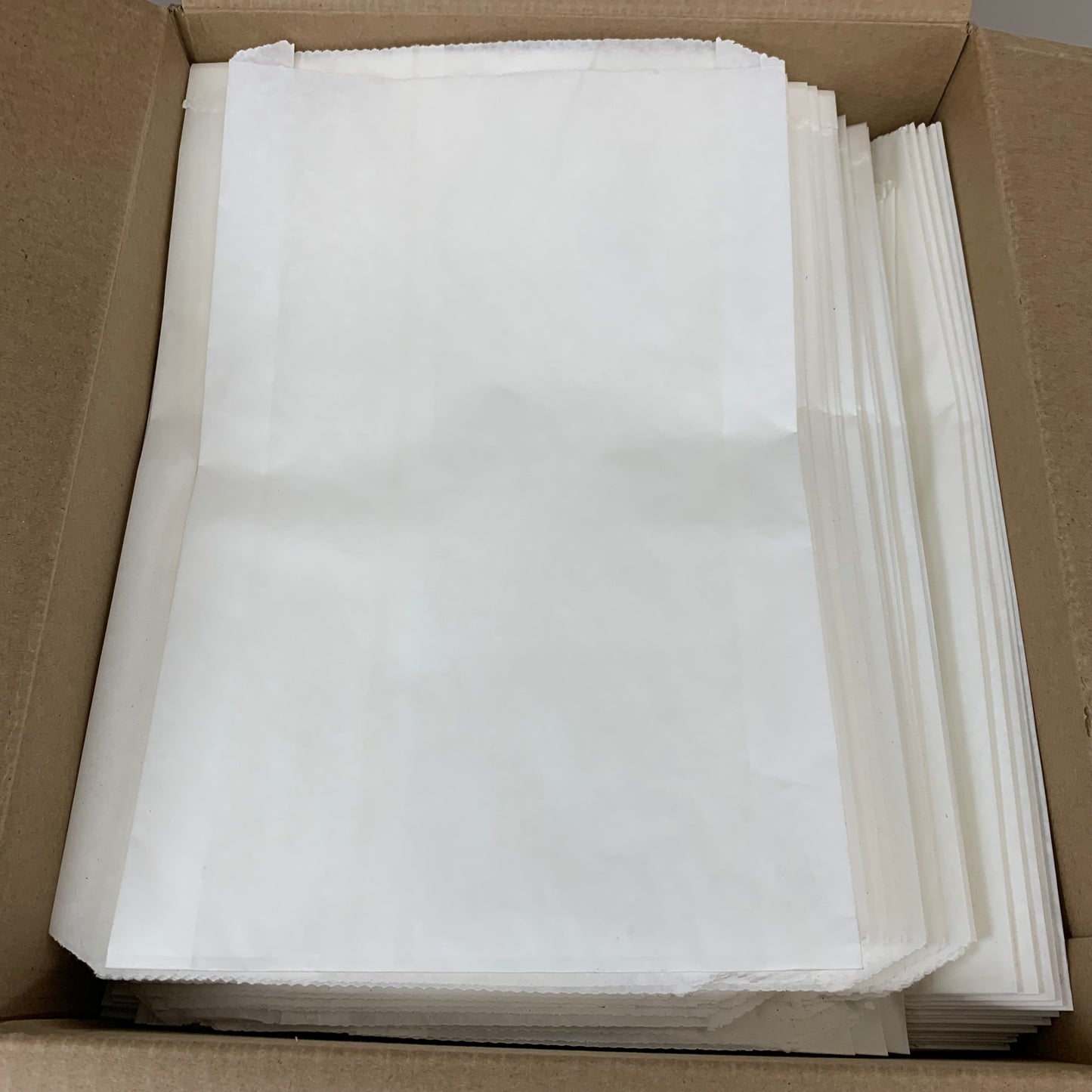 BROWN PAPER GOODS (1,000 Pack) Plain Waxed Storage Bread Bags 15"x9" White 1424