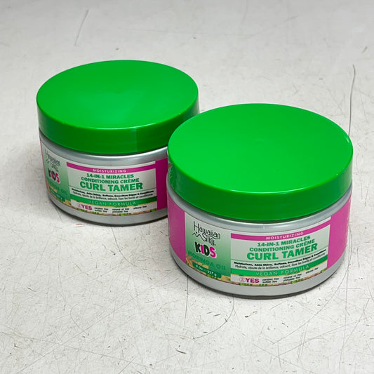 HAWAIIAN SILKY KIDS (2 PACK) Moringa Oil 14-in-1 Curl Tamer Crème 8oz LAB10040