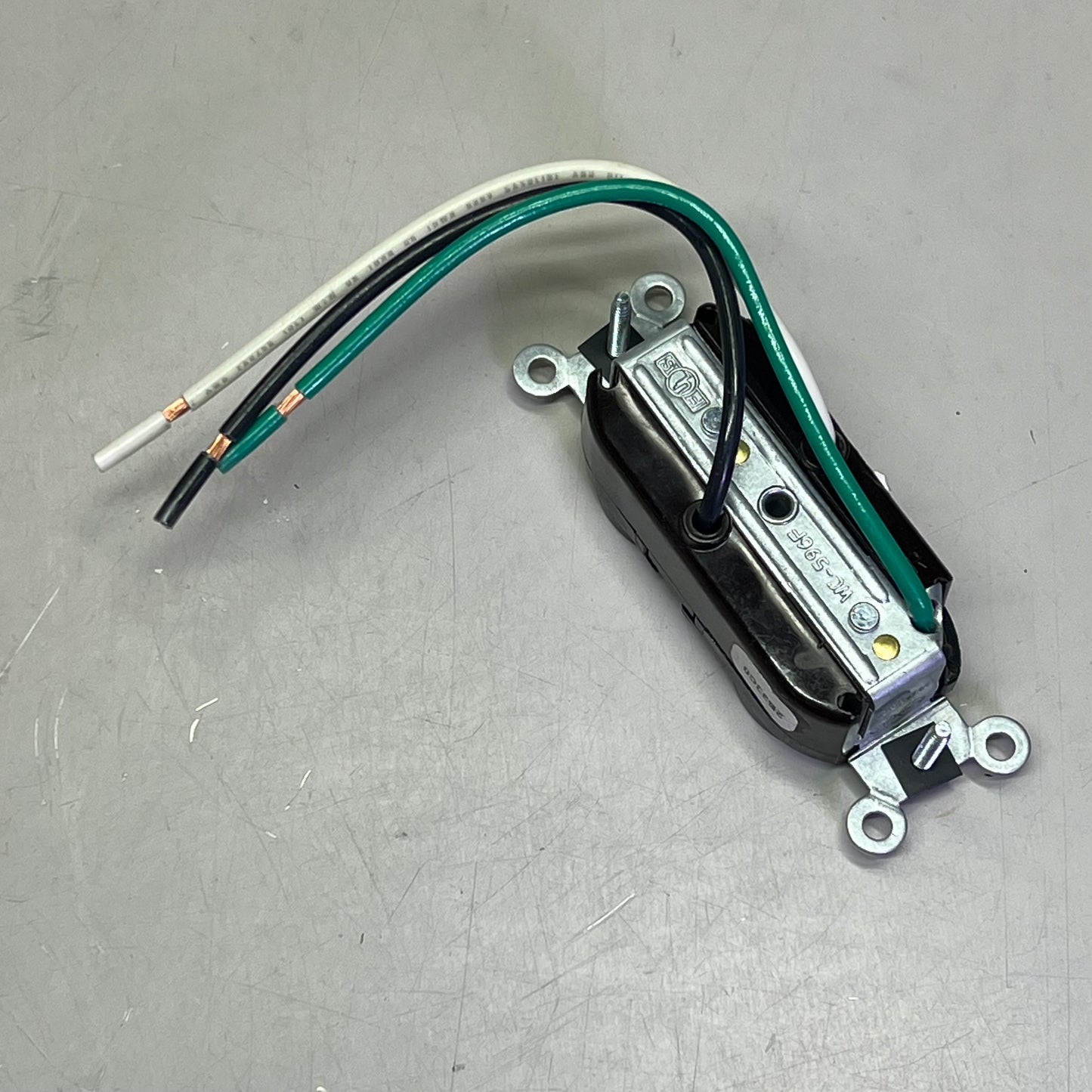 LEVITON (3 PACK) Duplex Receptacle/Outlet Industrial Grade Black 5362-LE