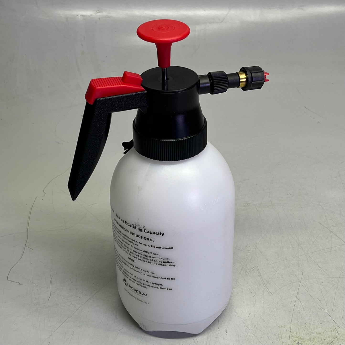 HOSPECO Impact Pump-Up Sprayer/Foamer 70 PSI 2 L Tank Clear/White IMP6500