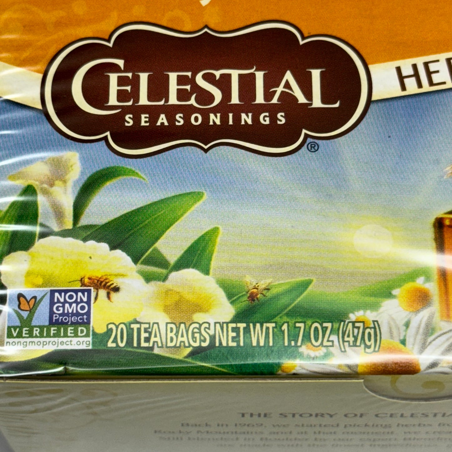 CELESTIAL SEASONINGS (6 PACK) Honey Vanilla Chamomile Herbal Tea 02/26 (New)