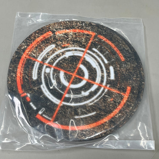 FLG MATS (6PK) High Quality Gaming New World Objective Targets Fabric W/ Rubber Back 7.25"