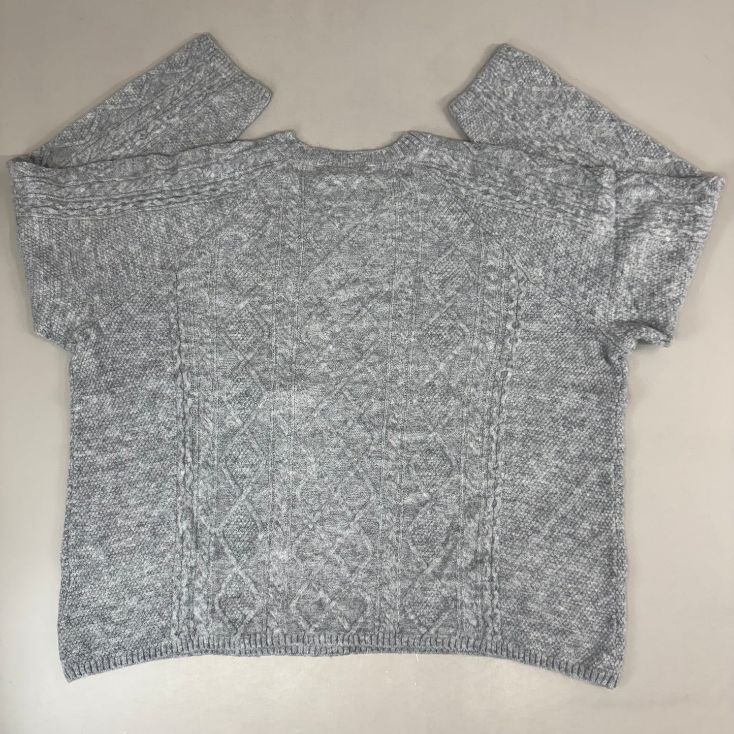 VINCE CAMUTO Cable Knit Sweater Women's Sz-XXL Light Heather Grey SC2895