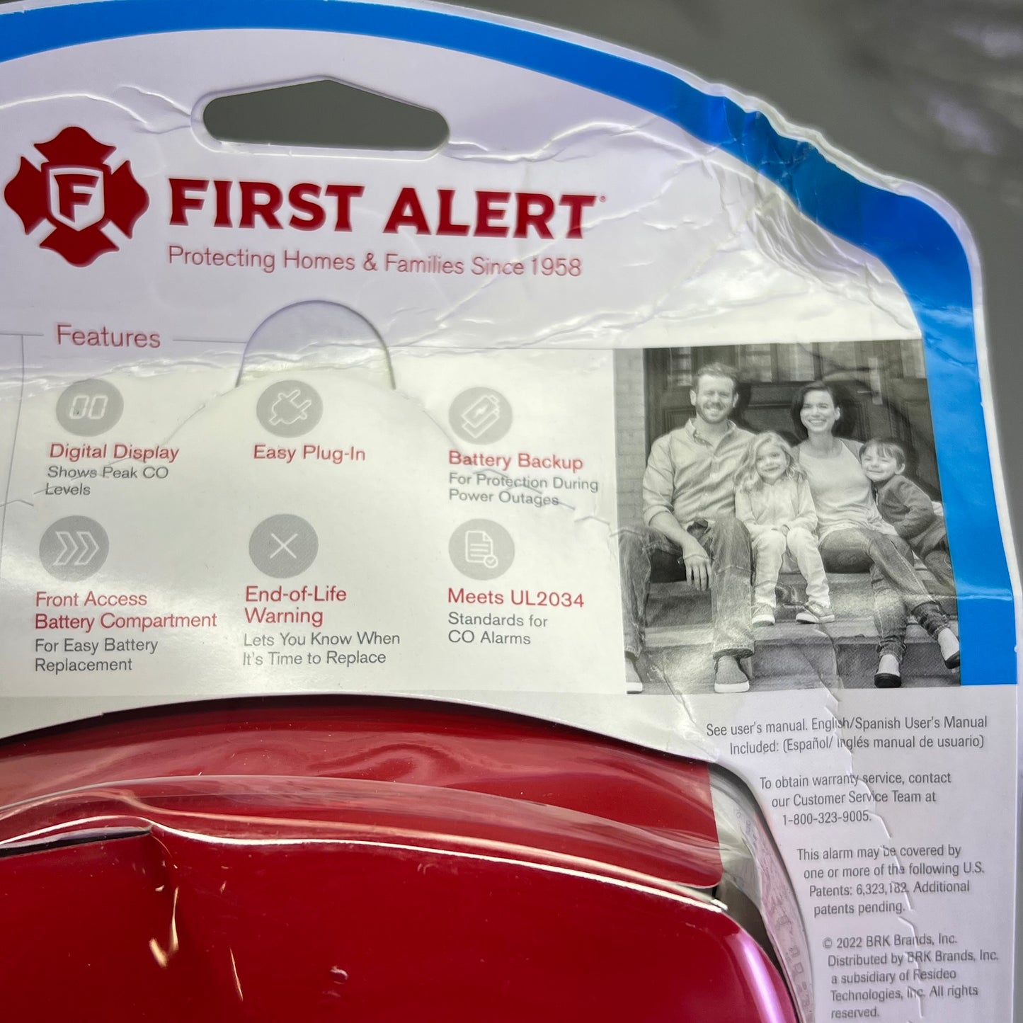 FIRST ALERT Carbon Monoxide Detector 85-Decibel Alarm & Backlit Display 1043691