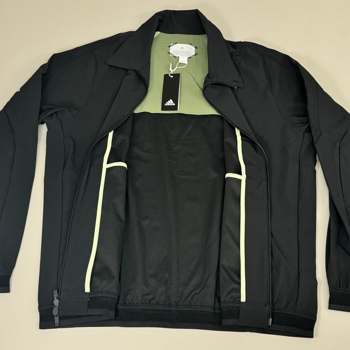 ADIDAS Men's Adicross BRCDA Golf Jacket Sz-L Black HA3613