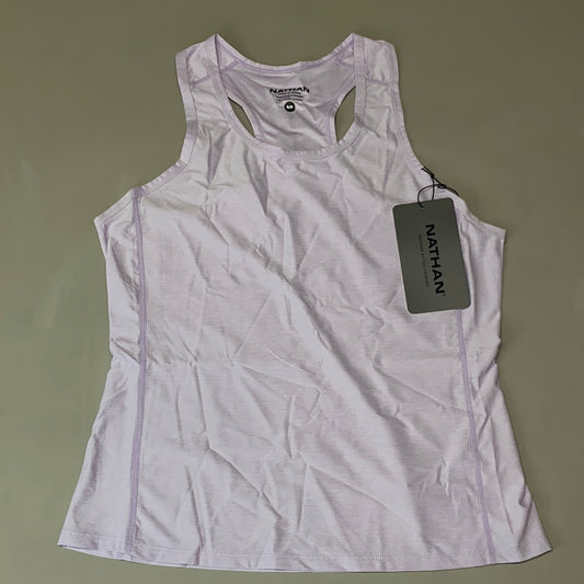 NATHAN Qualifier Tank Women's Sz S Lilac Breeze Heather NS51080-70028-S (New)