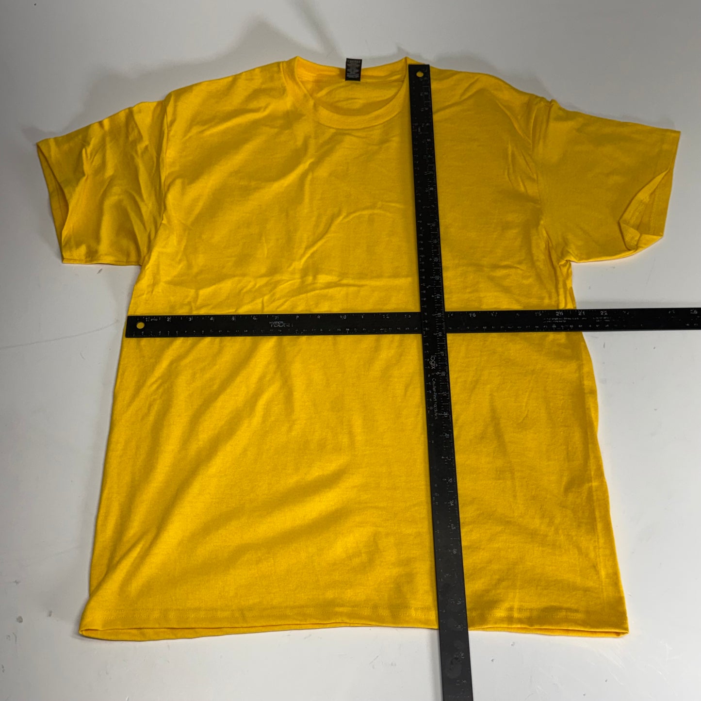 ZA@ GILDEN (12 PACK) Unisex Heavy Cotton T-shirts Short Sleeve Unisex Sz L Yellow