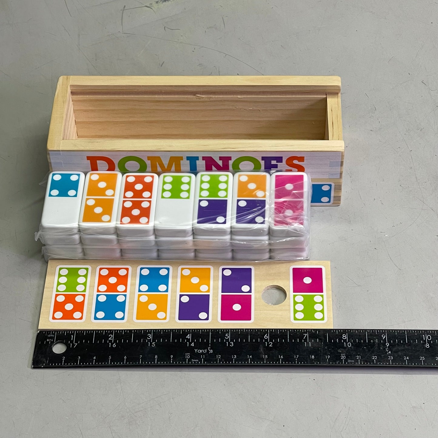 ZA@ MELISSA & DOUG Dominoes Game 28 Pieces Multicolor Wood 30388 A
