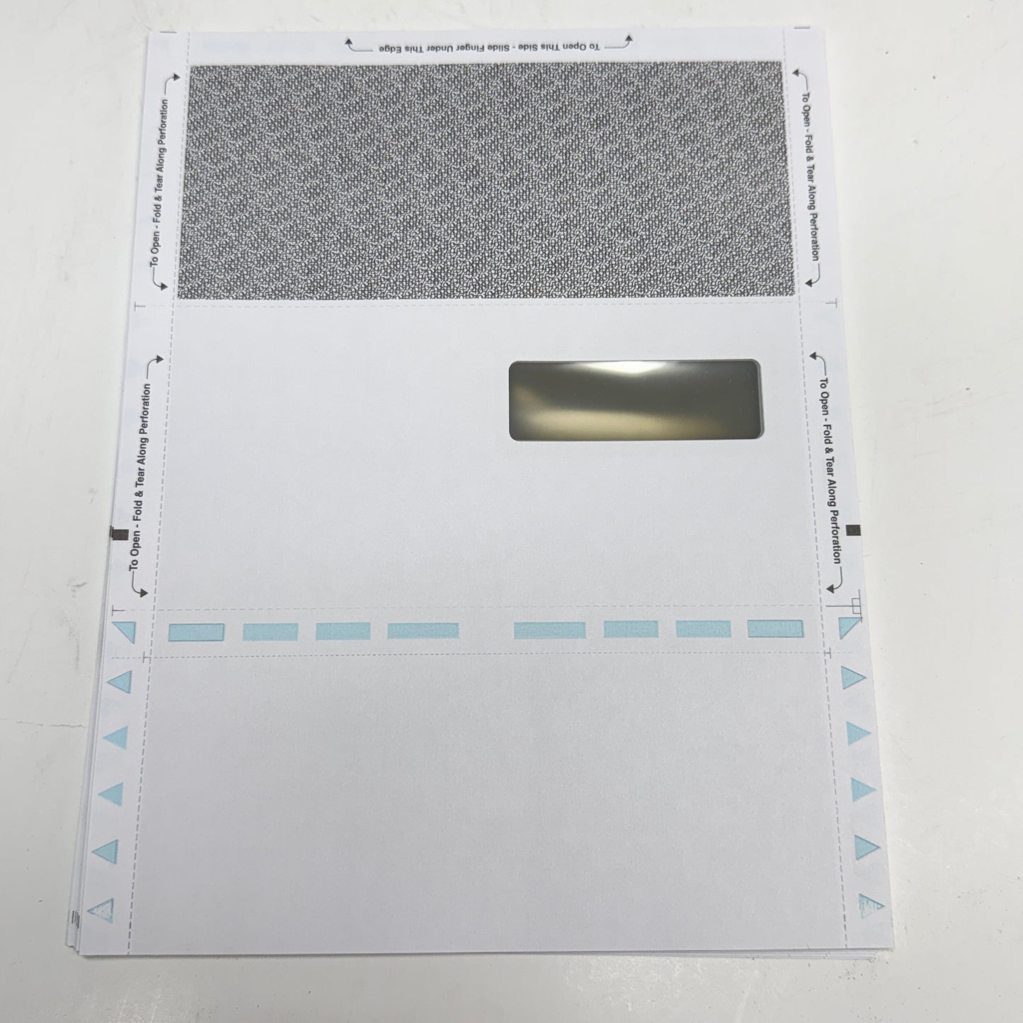VERSASEAL (1000 PACK) 8.5”x11” Herringbone Snap Pressure Seal Window Forms (no box)