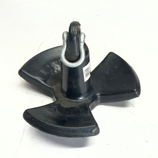 ZA@ SEA CHOICE Vinyl Coated Iron River Anchor  20 lbs Black (As-is)