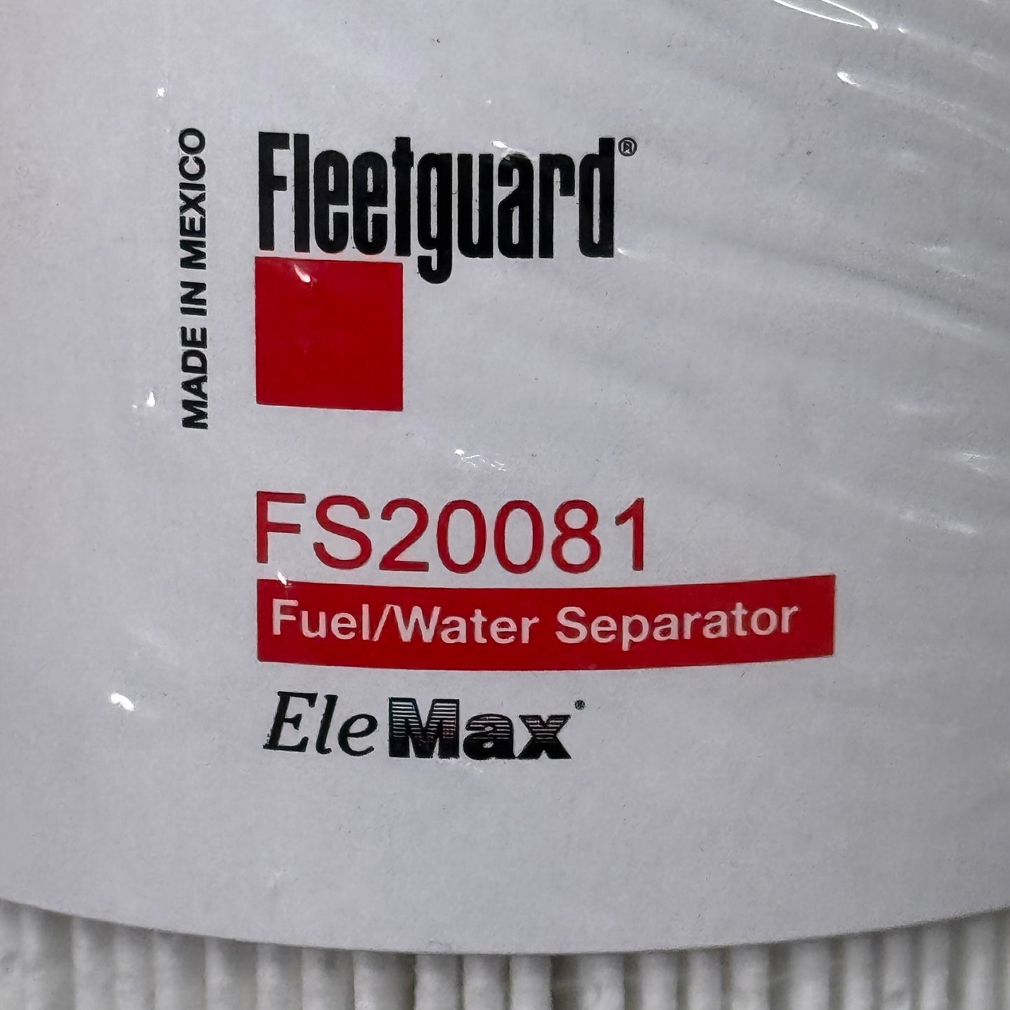 FLEETGUARD Fuel Water Separator Filter Cartridge w/ O-Rings 10 Micron FS20081