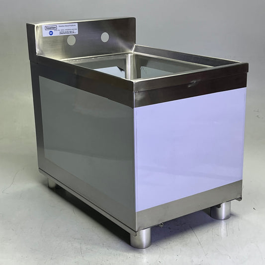 STEELTON 1 Bowl Underbar Hand Sink Sz 12"W x 18"L 522UHS1812