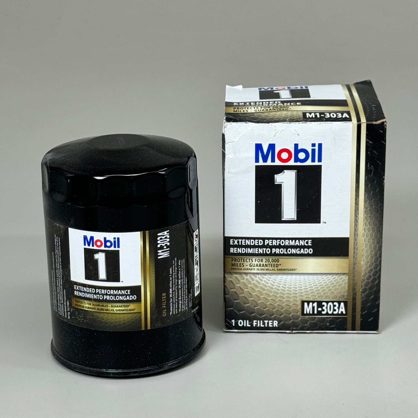 MOBIL (2 PACK) Oil Filter for Chevrolet, Hummer Protects 20,000 Miles M1-303A