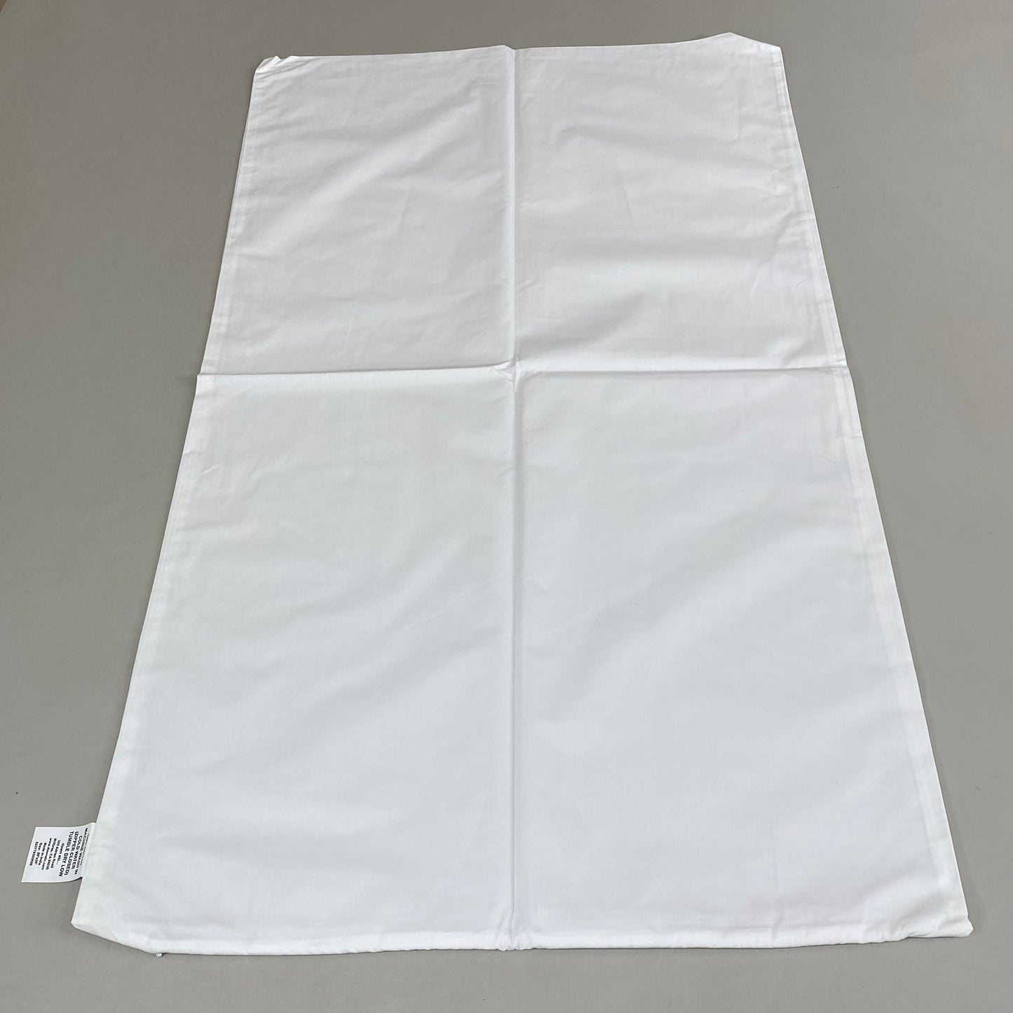 OWN ETC Zipper Closer Pillow Protector 20" W X 36" L  White