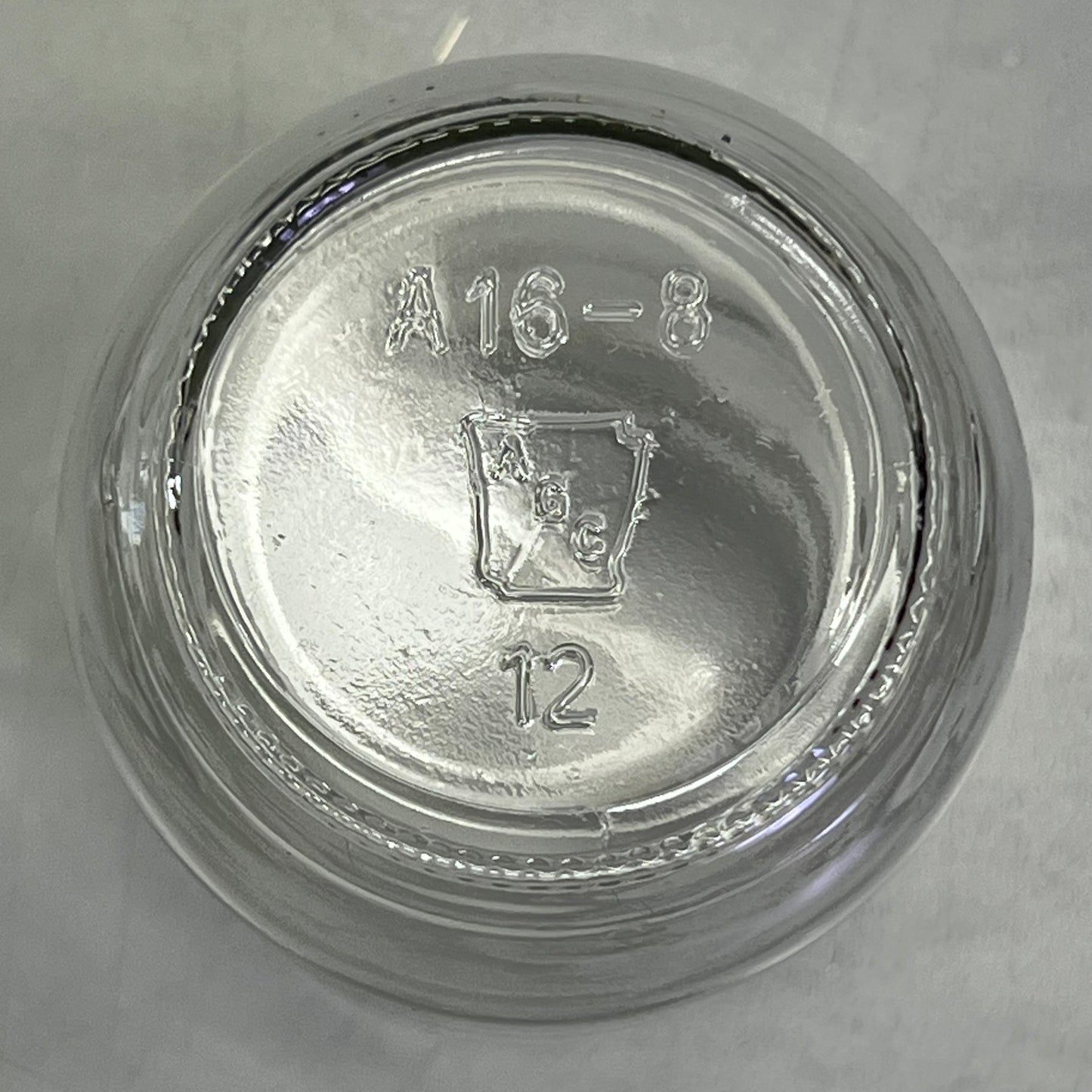 ZA@ ARKANSAS GLASS (12 PACK) Glass Containers 16 oz Clear A0016-080C1C