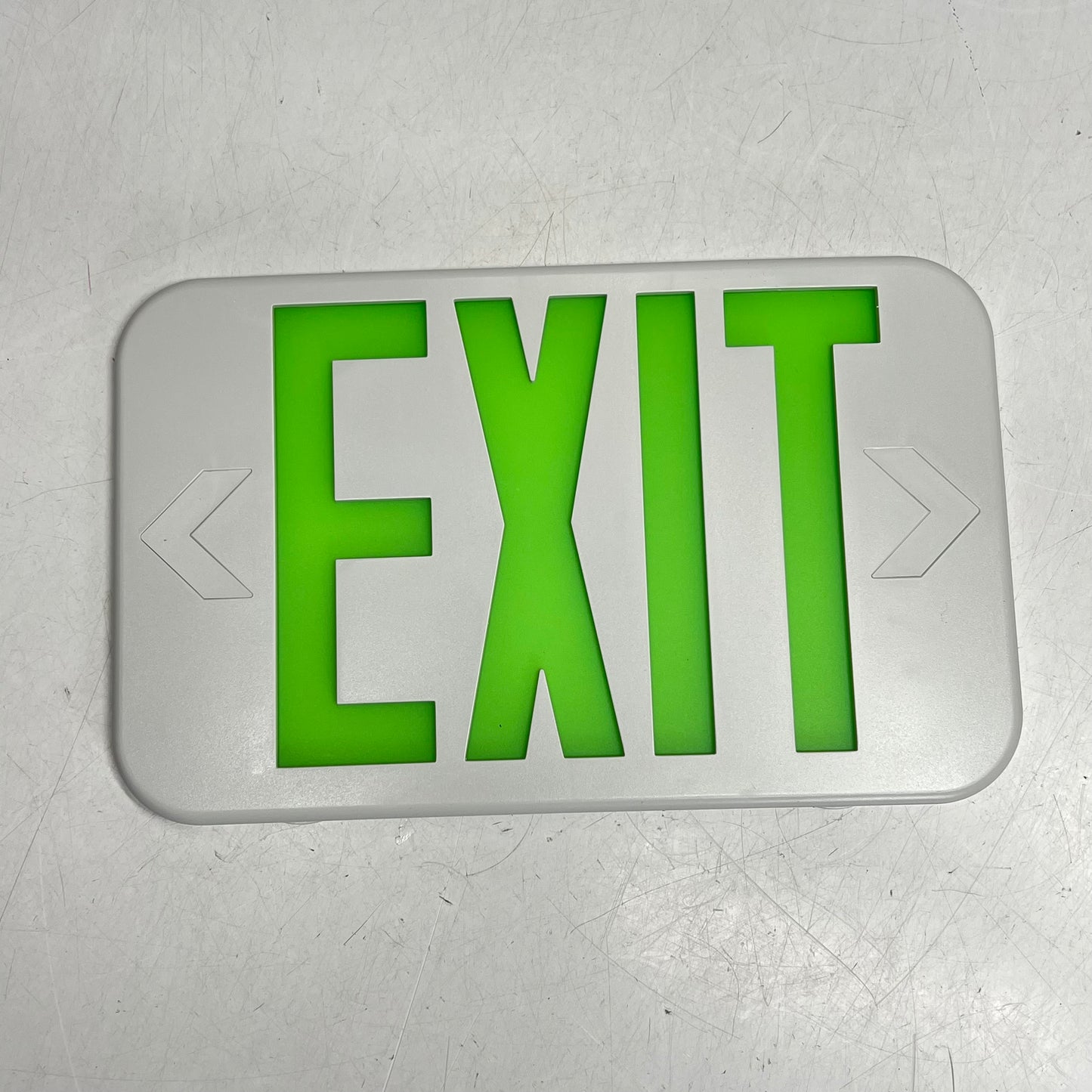 COOPER LIGHTING All-pro APX Thermoplastic LED Exit Sign 12.5x7" Green APX7GB