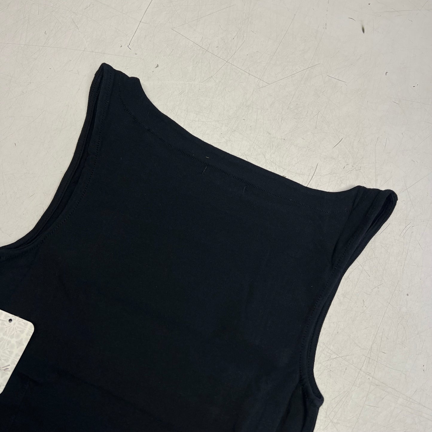 FREE PEOPLE We the Free Iconic Tank Boat Neckline Women's Sz S Black OB2441195