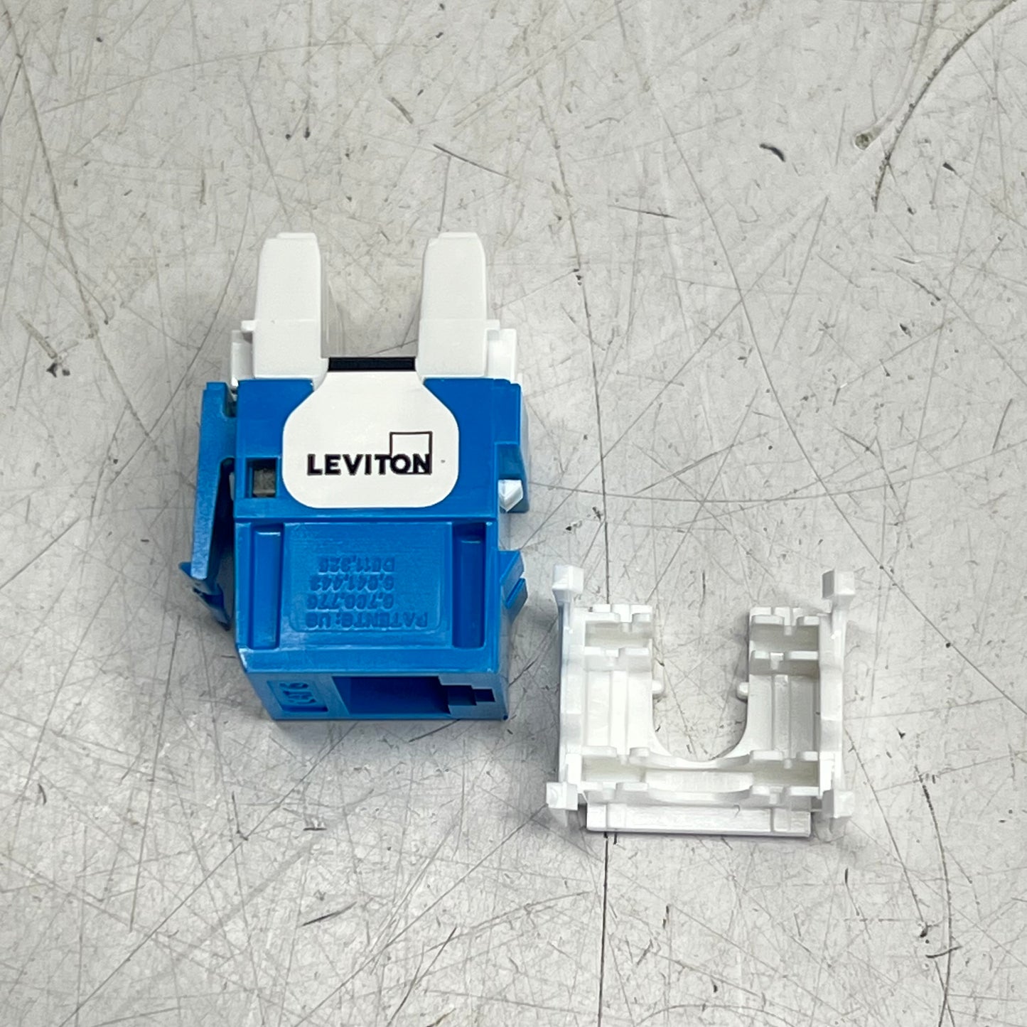 LEVITON Extreme Cat 6a Quickport Jack Channel Rated 26 To 22 AWG Blue 6110G-RL6