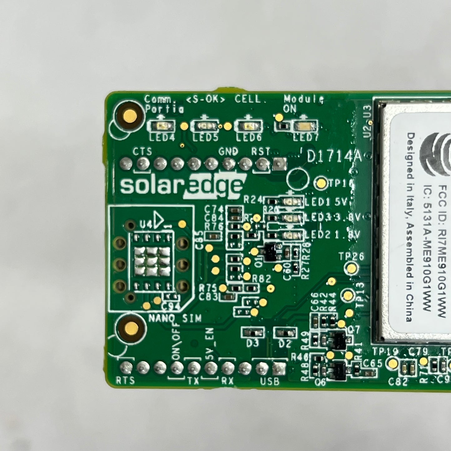 SOLAR EDGE Cellular Plug-in Compatible W/ Setapp 5-Y Plan CELL-B-R05-US-S-S2