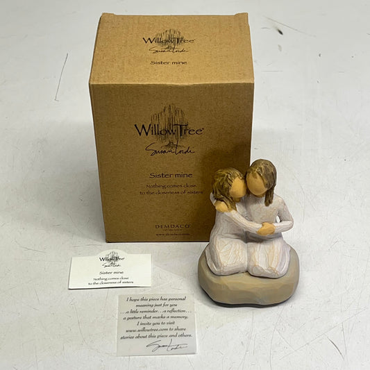 WILLOW TREE Sister Mine Resin Figurine Keepsake By Susan Lordi 4" 27704