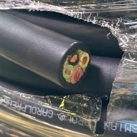 MCMASTER 10-4C TYPE S00W Black Jacket 600V 90C Sz 1" x 250 ft 4A-1004-WXP