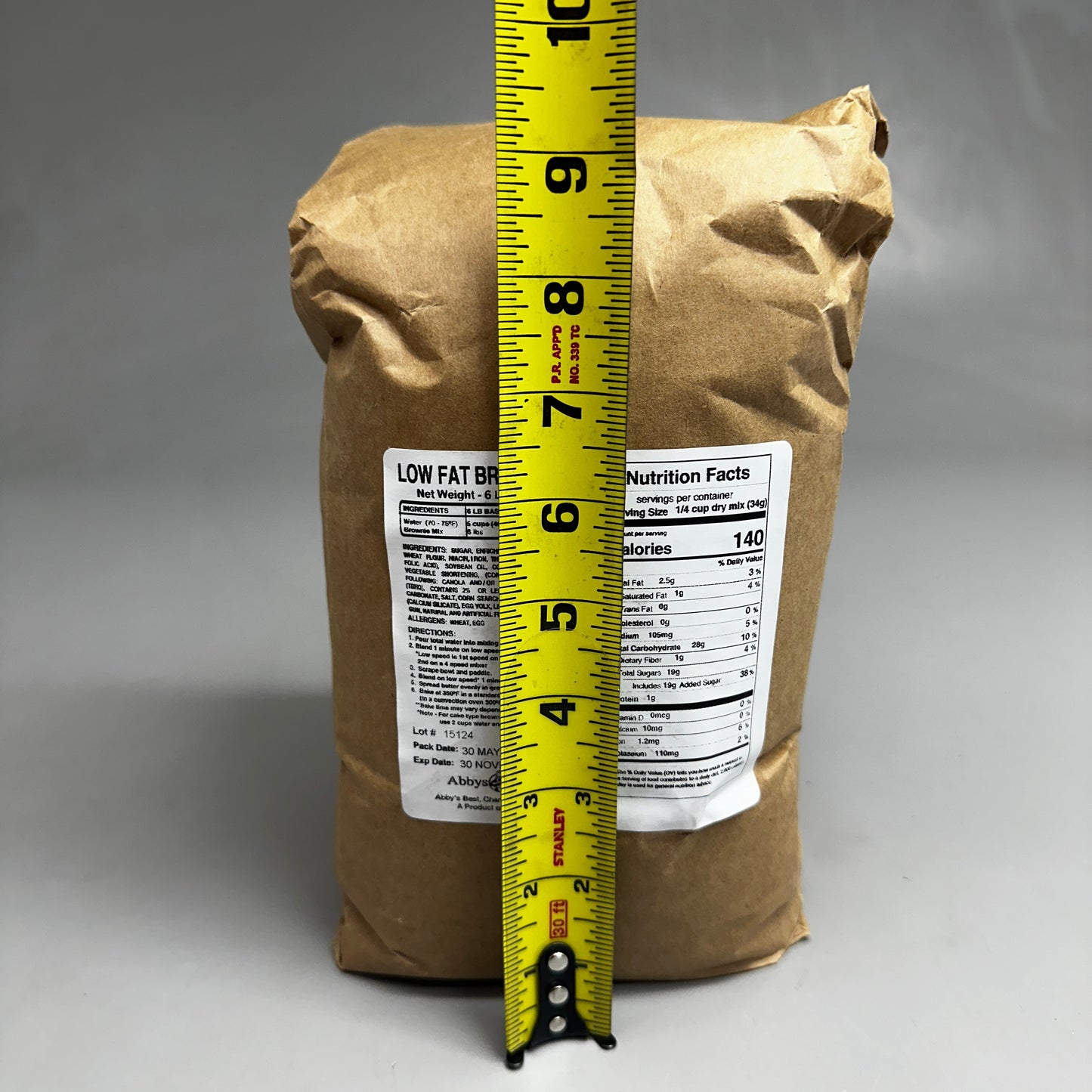 ZA@ ABBY’S BEST (6 POUNDS) Low Fat Brownie Mix Chocolate BB 11/25 C