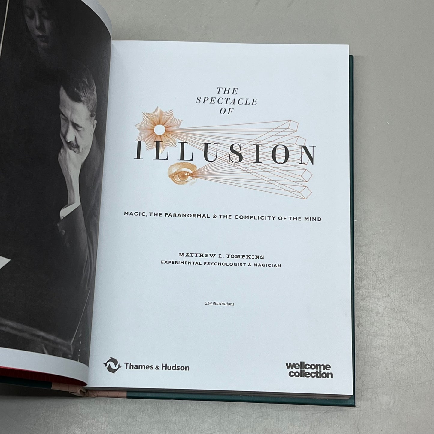 SPECTACLE OF ILLUSION Magic & Paranormal Hardback Book By Tomkins Matthew