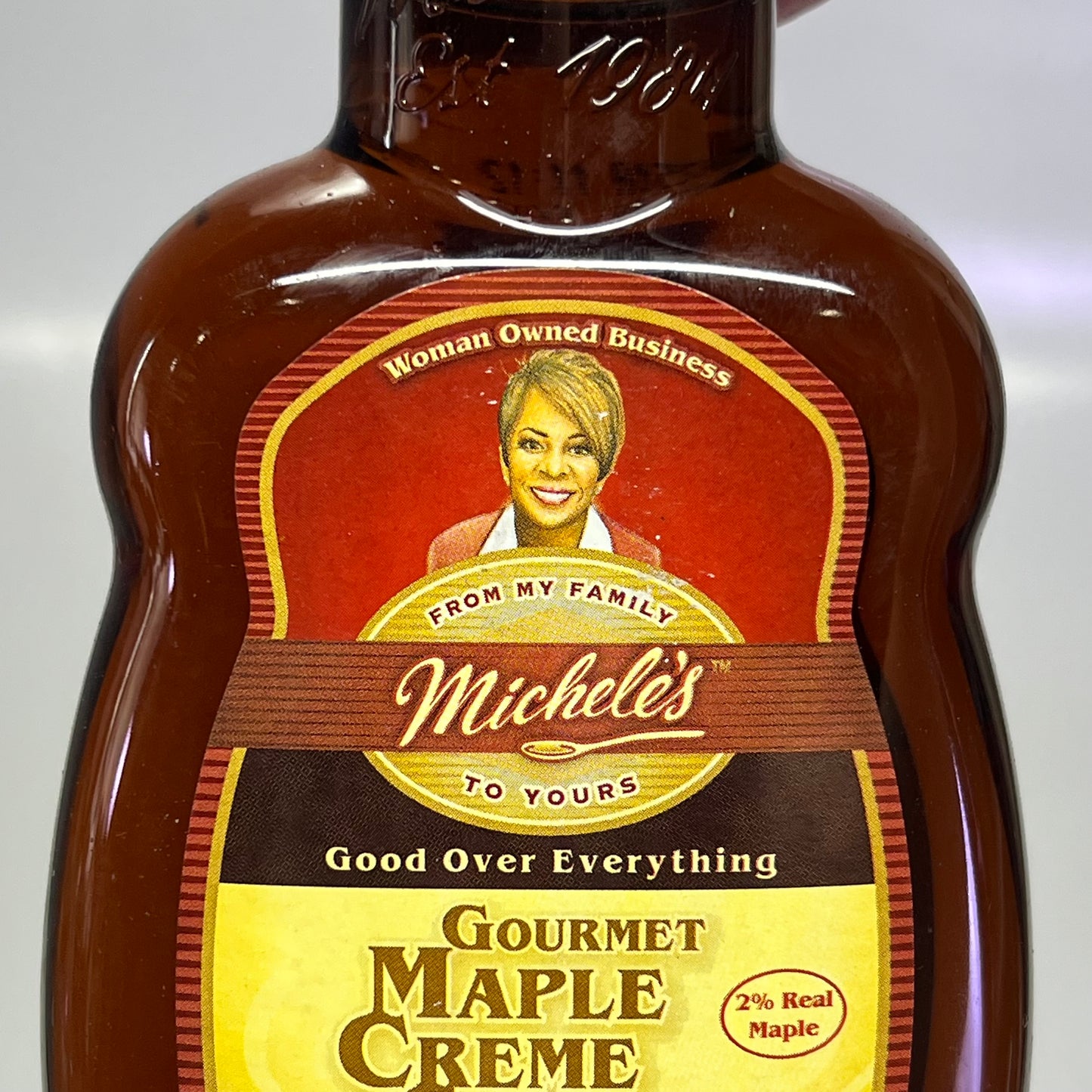 ZA@  MICHELE'S (2 PACK) Gourmet Maple Creme Syrup 13 Fl Oz BB 04/27