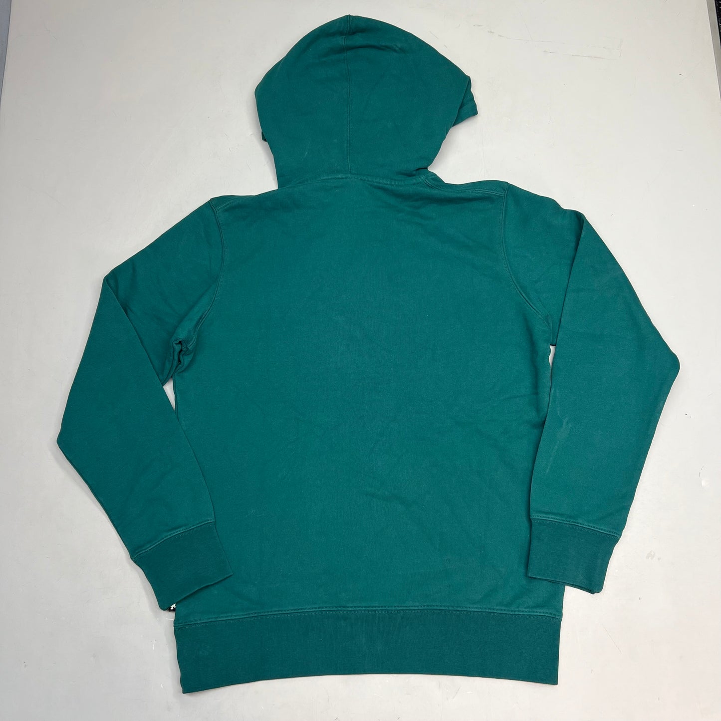 MONSTERCAT Hooded Drawstring Pull Over Sweatshirt Unisex Sz S Emerald Green
