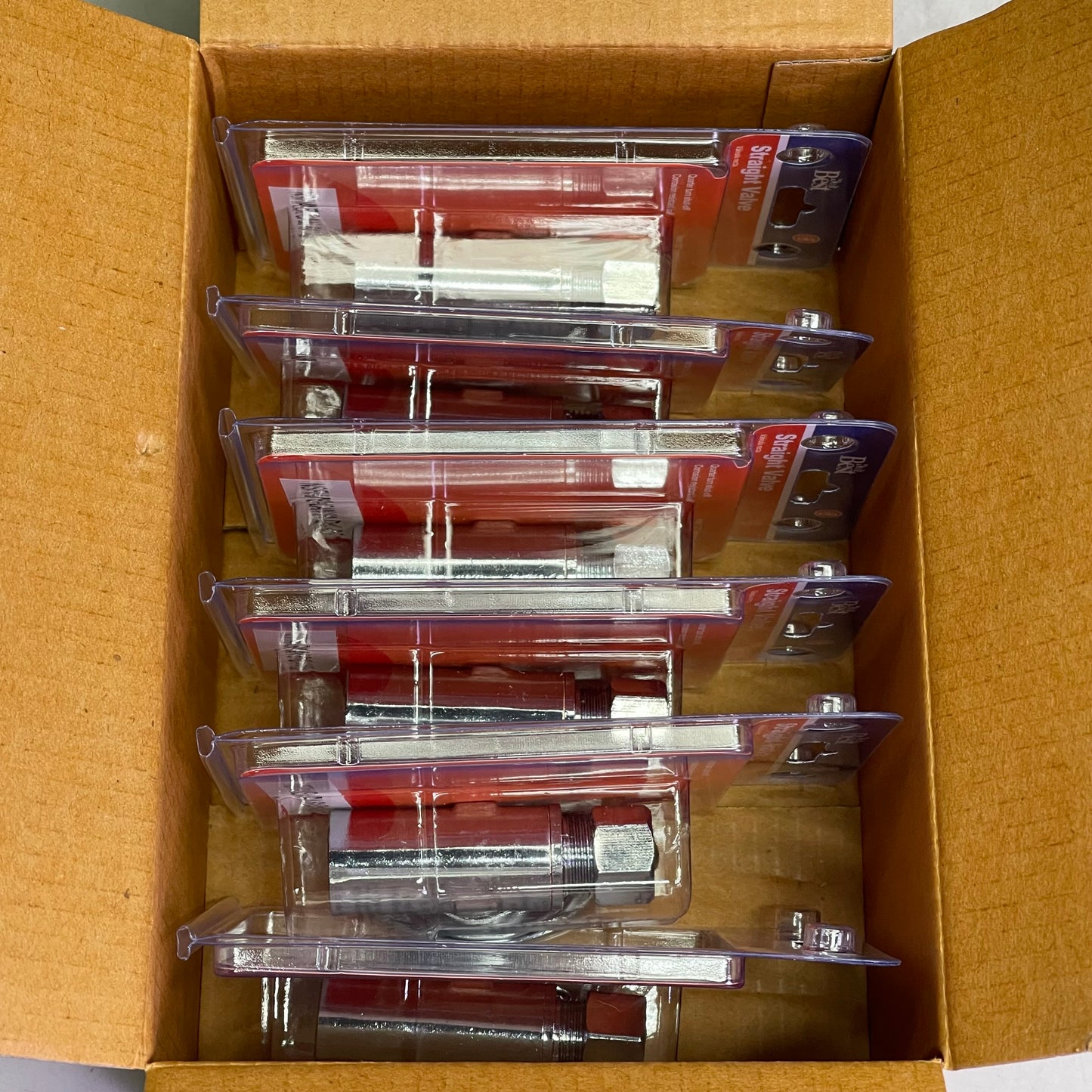 DO IT BEST (6 PACK) Quarter Turn Straight Valve 1/2"COP x 3/8"OD DIB62PCLF 456483