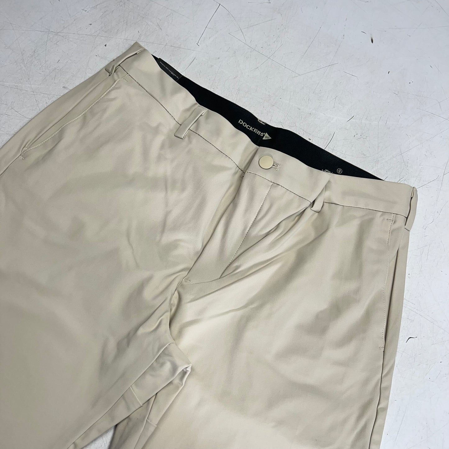 DOCKERS Go Airweave Chino Slim Fit Pants  Men's Sz 36x30 Sahara Khaki 002VW0003