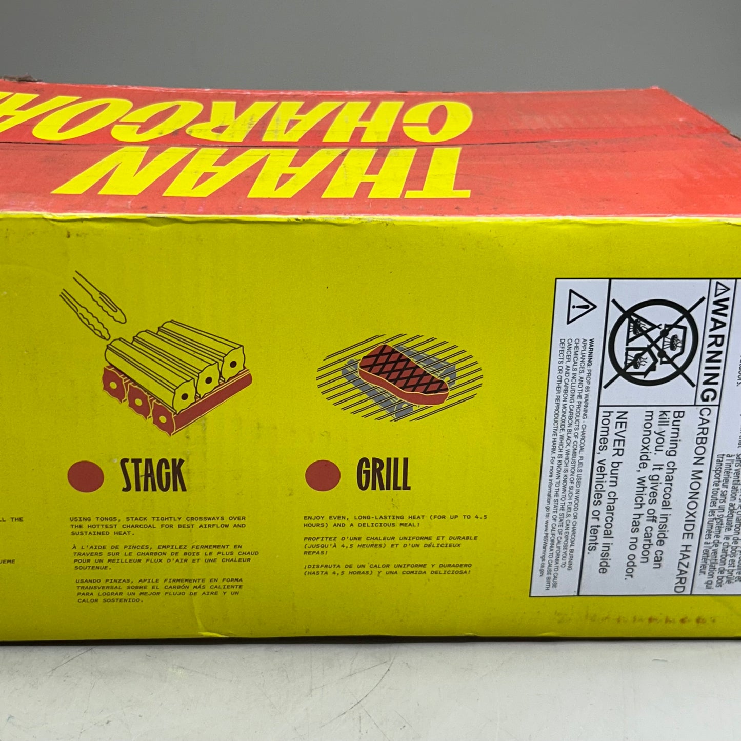 THAAN CHARCOAL Original Thai-Style Charcoal For 4-6 Hours Of Grilling 22lbs Black (New Other-Distressed Packaging)