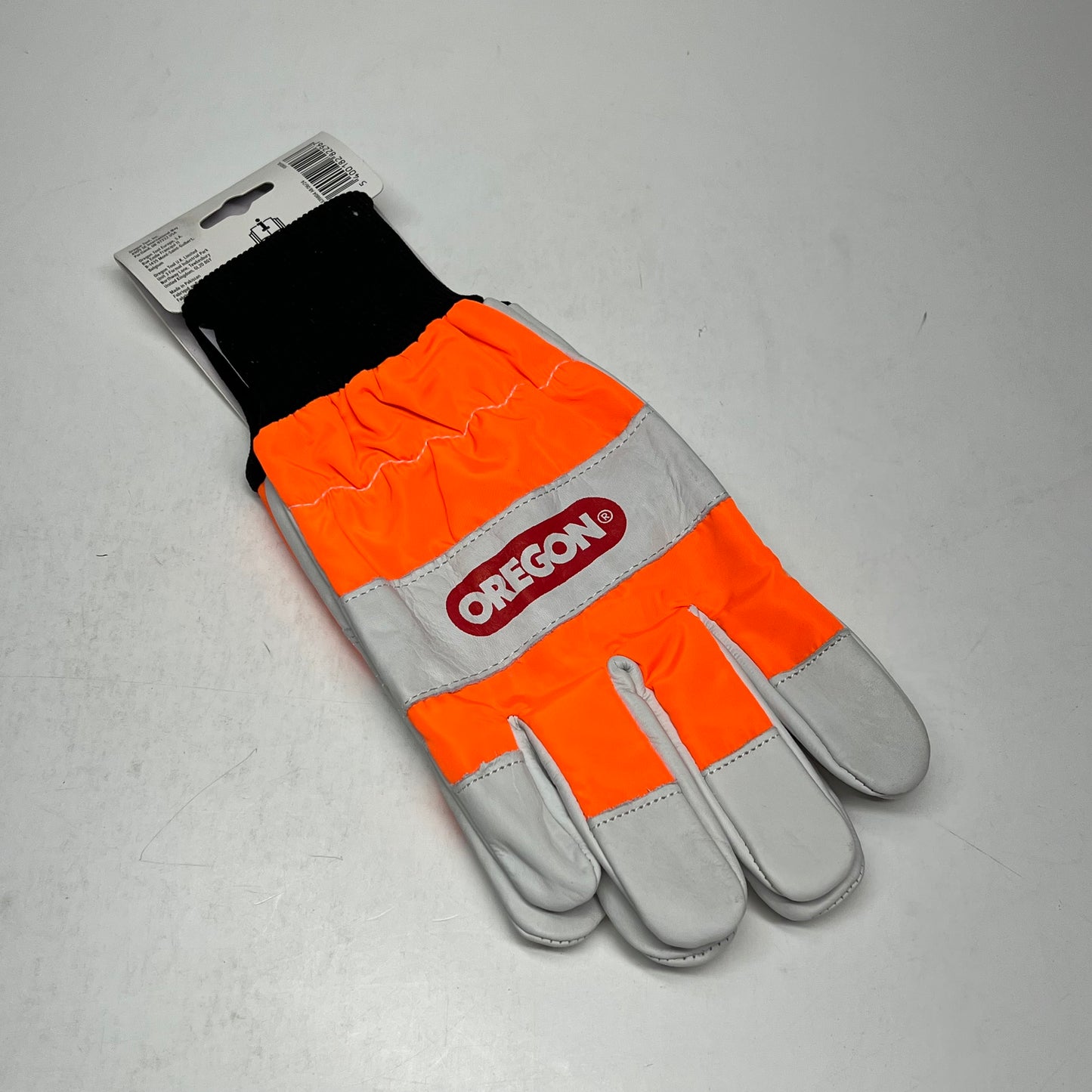 OREGON Leather Chainsaw Gloves Extra Thick Material  Unisex Sz XL Orange 91305XL
