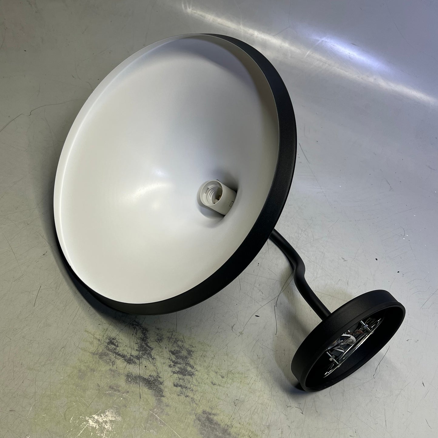 AQ LIGHTING Gooseneck Wall Sconce Outdoor Vanity Light 120V Black IWL-HL337A