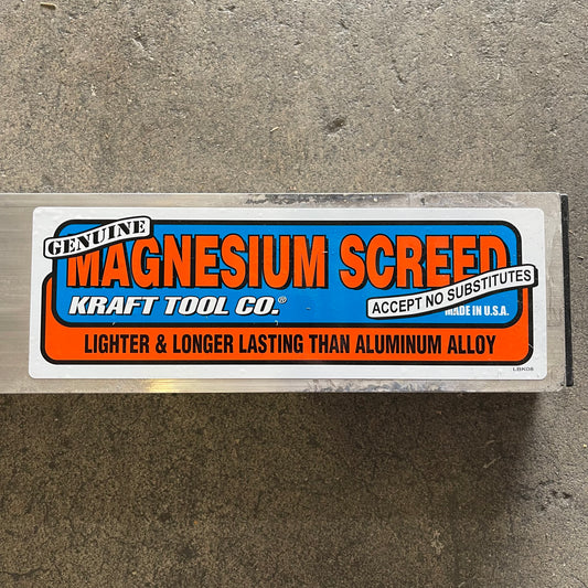 KRAFT TOOL CO. Magnesium Screed 216”x1 1/2”x3 1/2” CC619