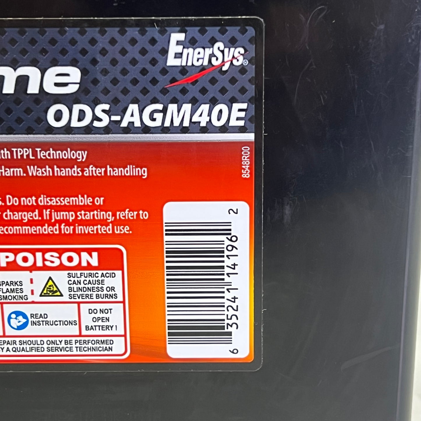 ODYSSEY Extreme Powersport Drycell Battery 12 Volt 500 CCA 650 MCA ODS-AGM40E