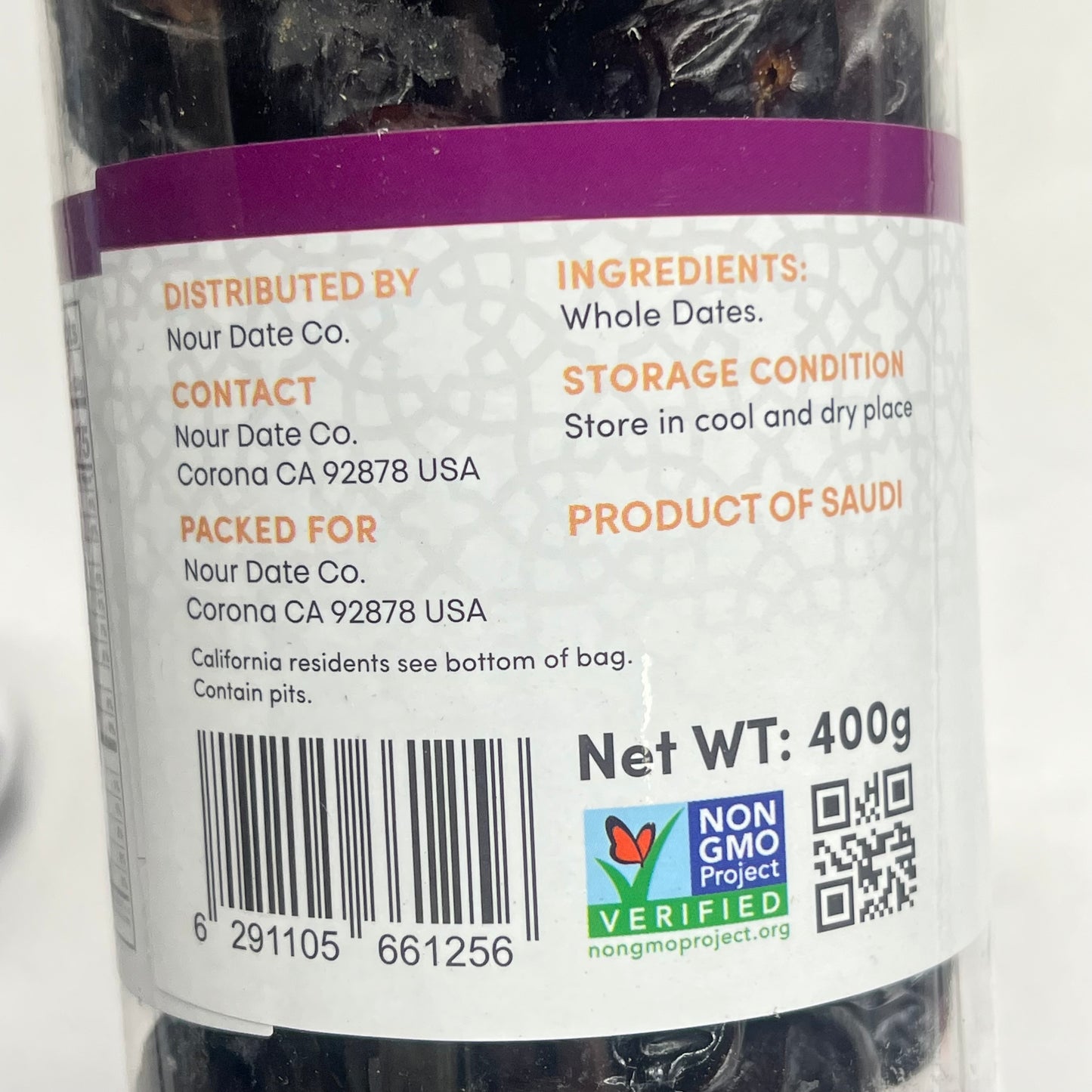 ROYAL PALM (2 PACK) Premium Vegan Dates Ajwa Madina Dates 400g BB 09/27
