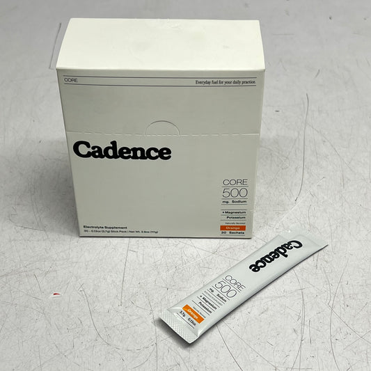 CANDENCE (30 SACHETS) Core Electrolyte Supplement Orange 0.18oz BB 09/27