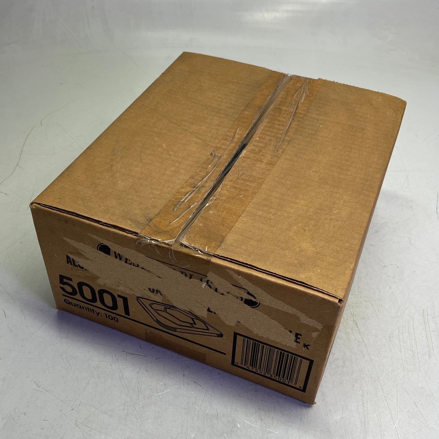 ZA@ WESTERN PLASTICS (100 PACK) Half Steam Foil Lid Chrome 5001