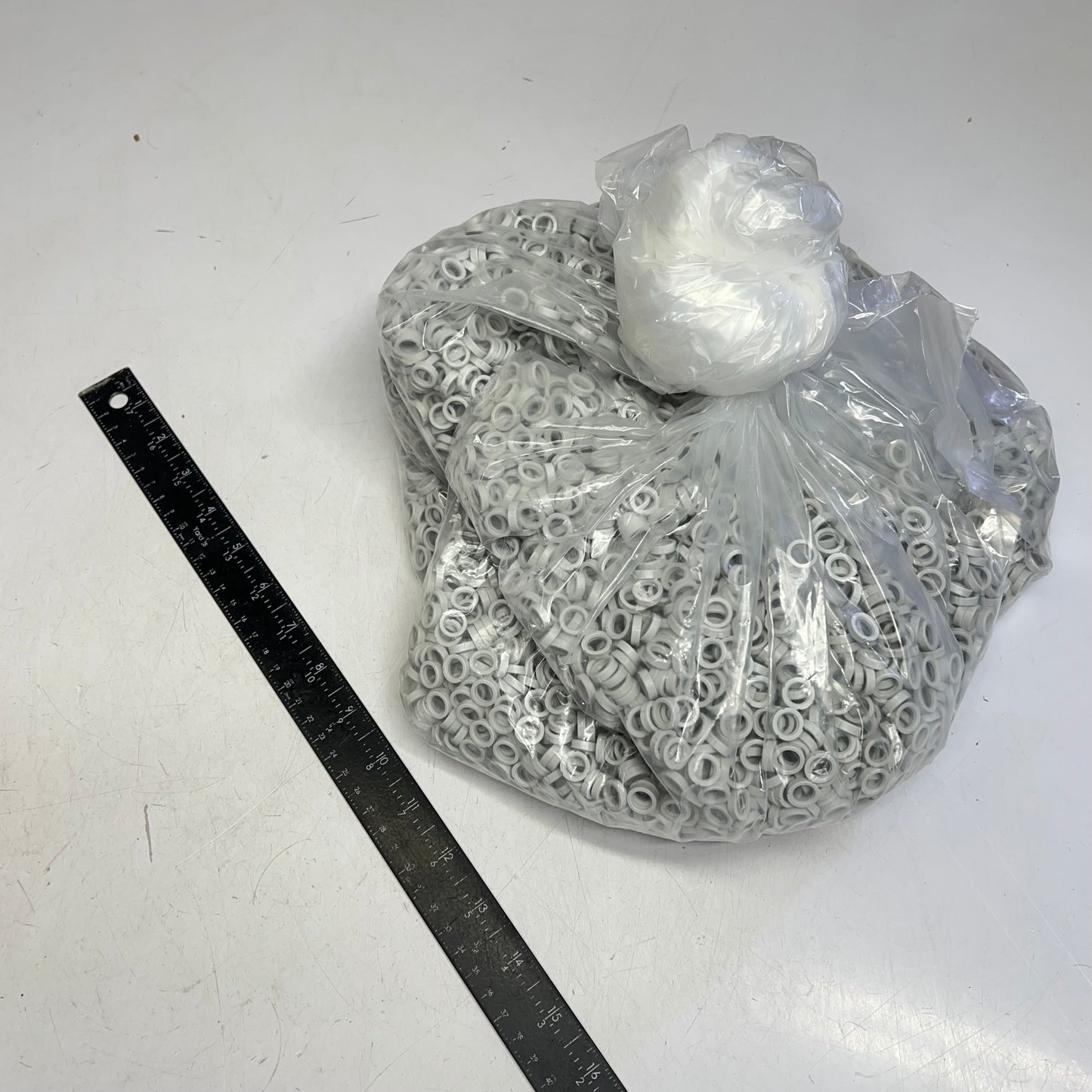 ZA@ MOLDING LABEL (10000 PACK) Cassette Tubing Locking Collar White ACH-350078-TJ