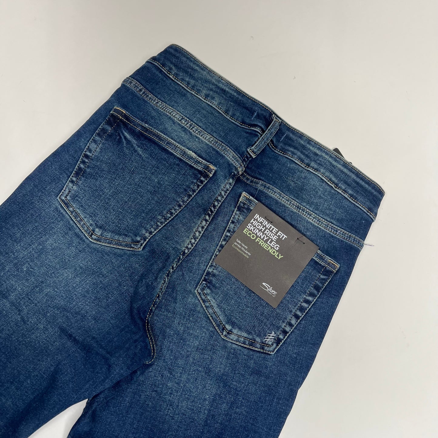 SILVER JEANS CO. Infinite Fit High Rise Skinny Leg Jean Women's Sz S/L27 Indigo