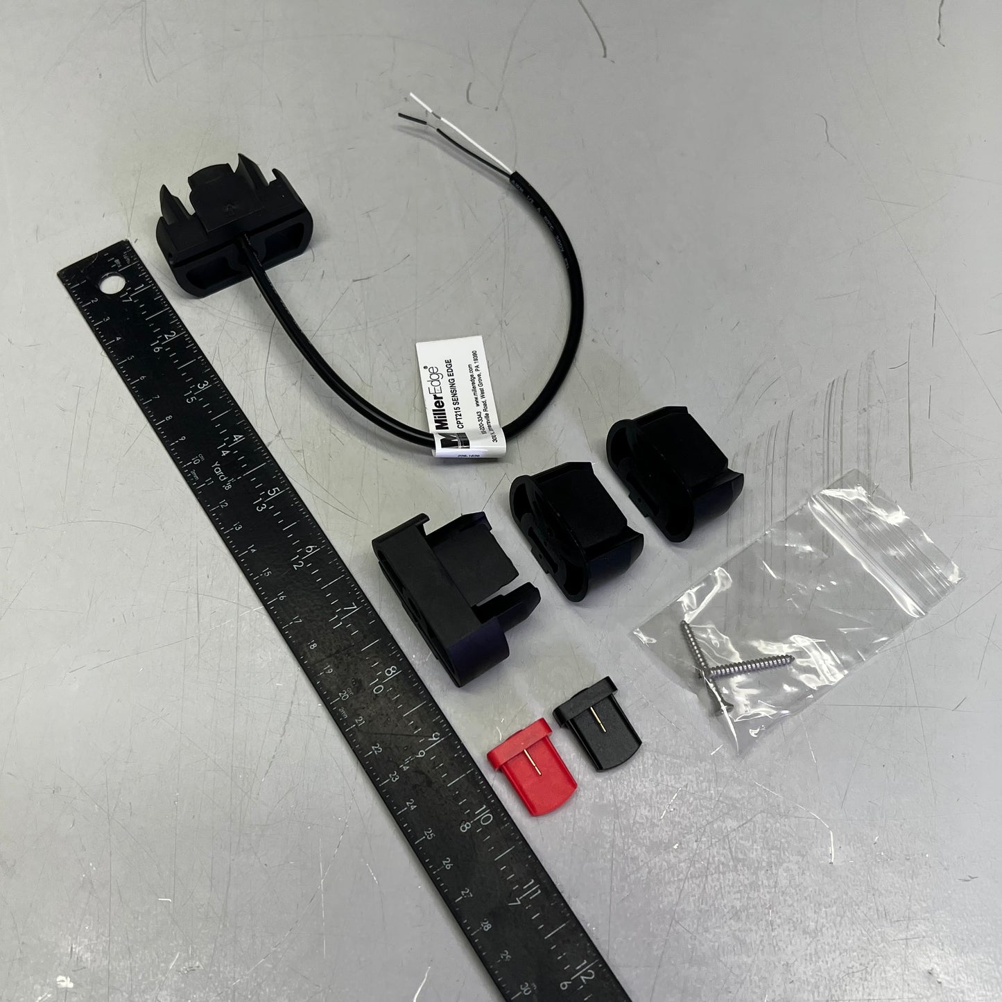 MILLER EDGE CPT Sensing DC & Non-Monitored End 9 Pc Kit Black CPT215-ENDKIT-T3