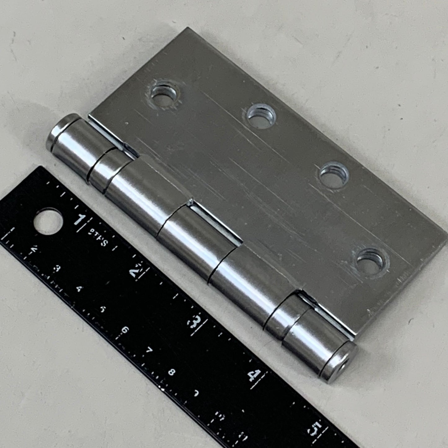 HAGER (3 Pack) Hinge 5 Knuckle Steel 4.5"x4.5" Satin Chrome BB1279