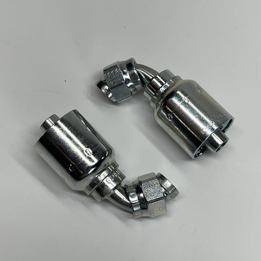 PARKER (2 PACK) Hydraulic Hose Fitting Female Seal-lok Swivel 90° Elbow KP80026