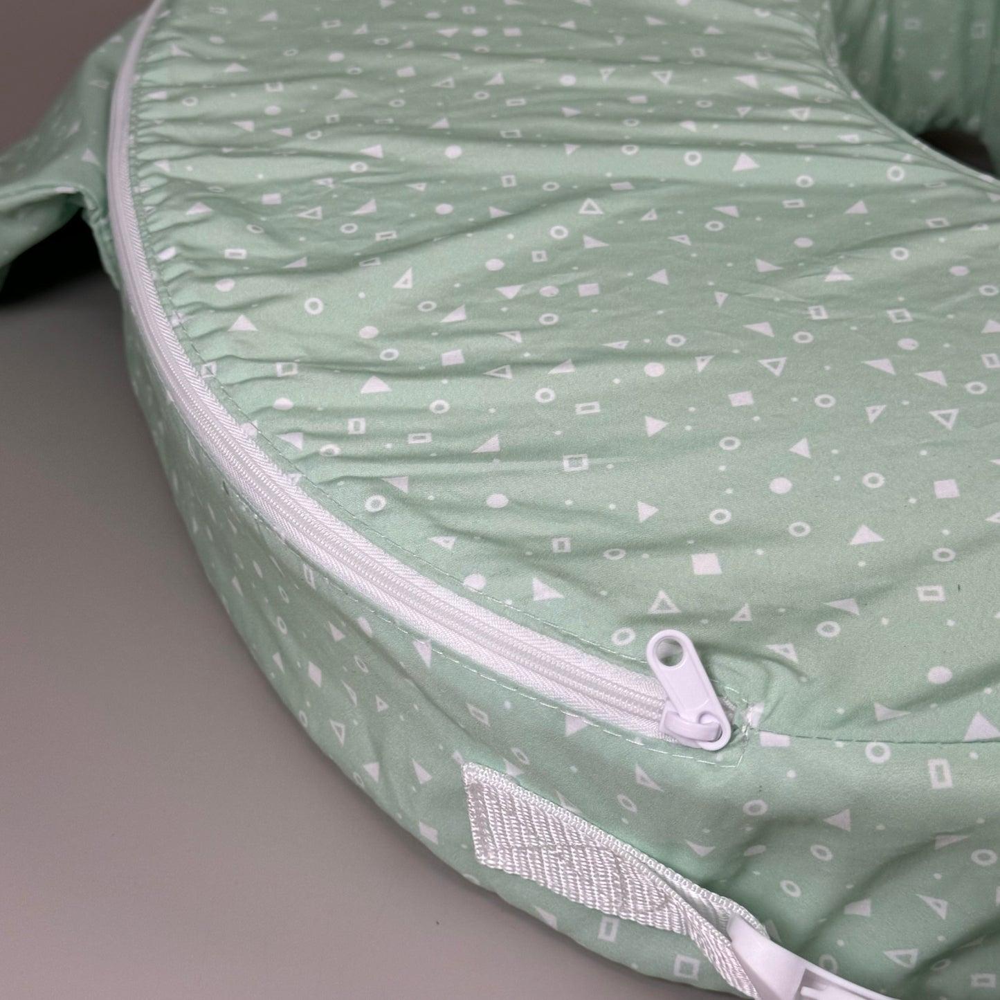 ZA@ MY BREAST FRIEND Original Side Pocket Nursing Pillow Support Mint Green 22" x 15"