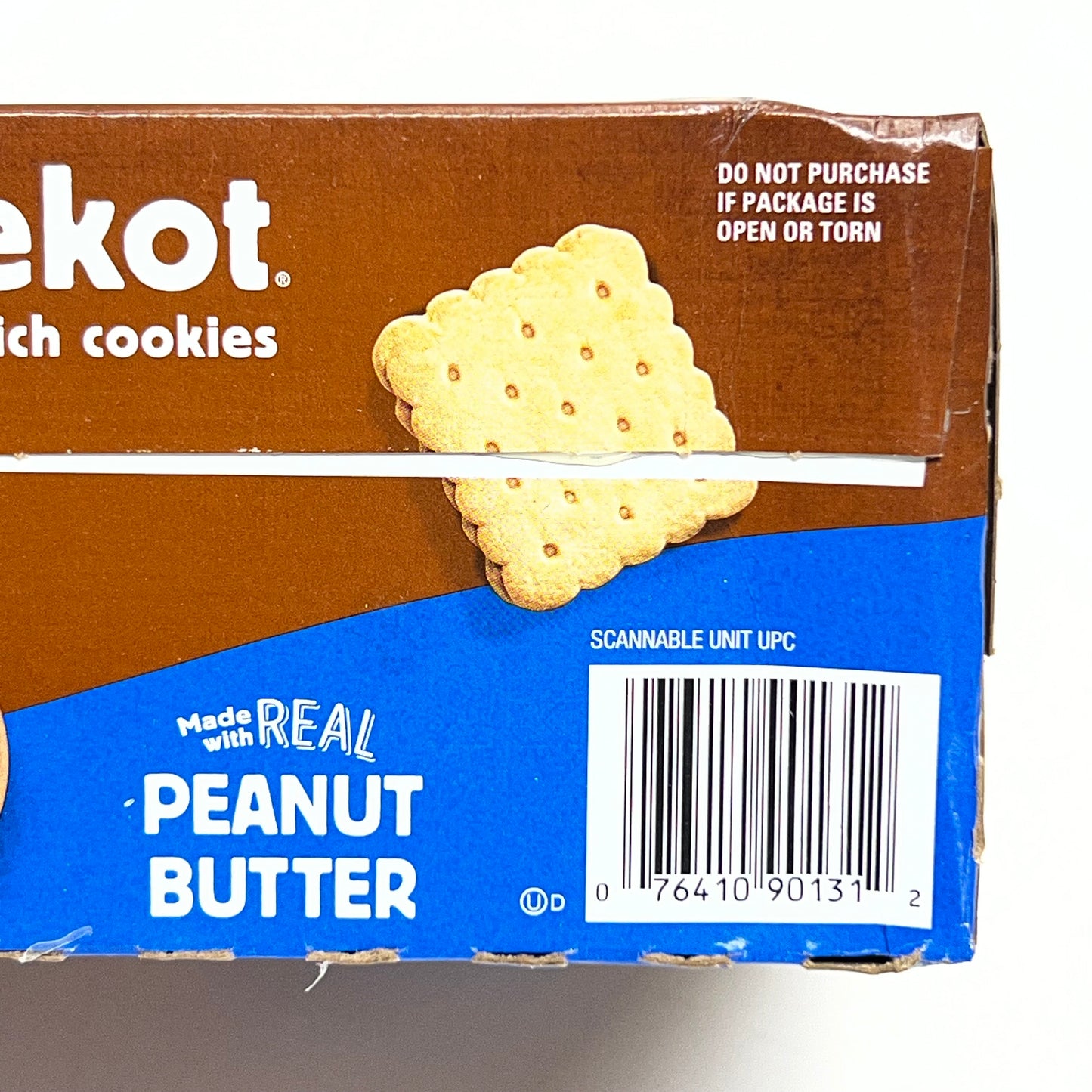LANCE Nekot (2 PACK of 20) Peanut Butter Sandwich Cookies BB 07/26