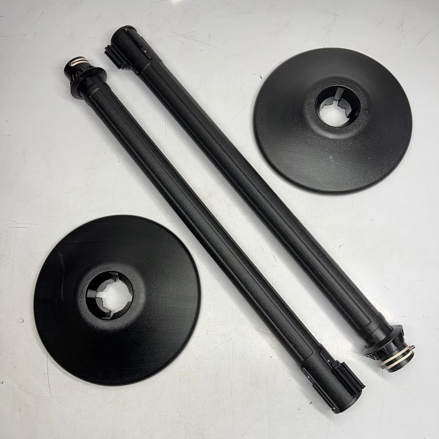 VESTIL (SET OF 2) Retractable Safety Crowd Control Barrier Kit 6.5' 196Y90
