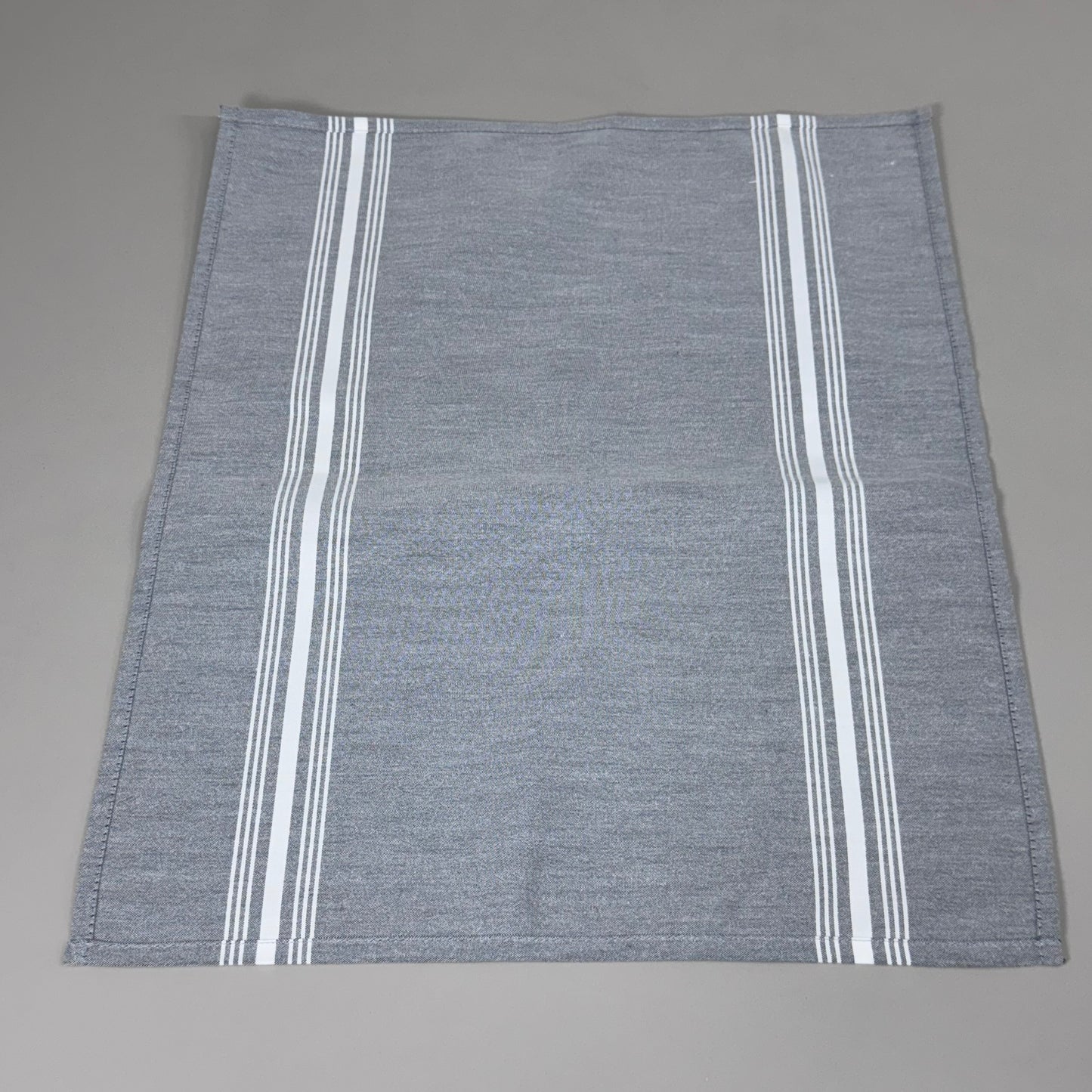 HELLENA FASHION (50 PACK) Cloth Napkins Grey w/ White Stripes Sz 20X20 NP0099