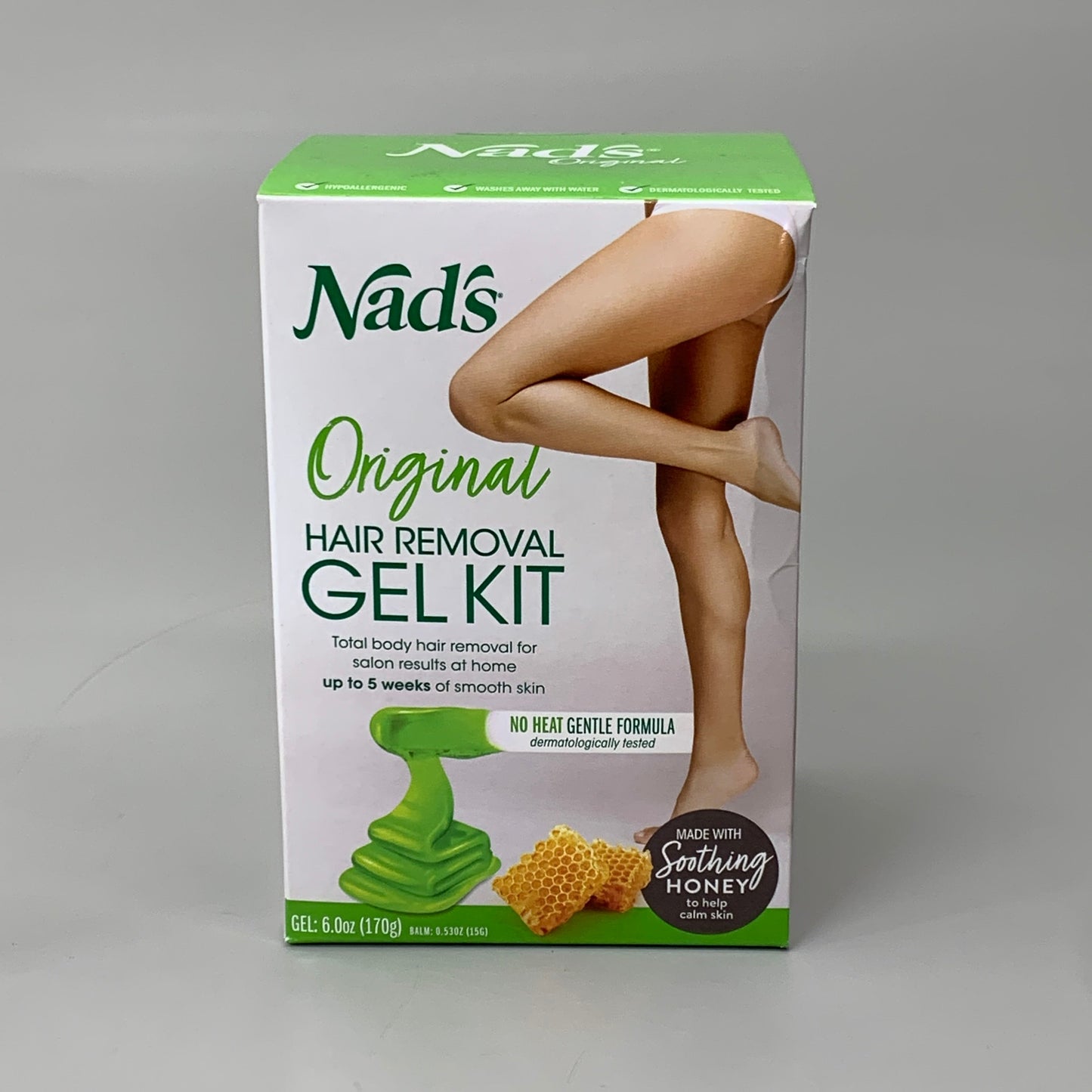 NADS Original Hair Removal Gel Kit Soothing Honey 3456 (New)