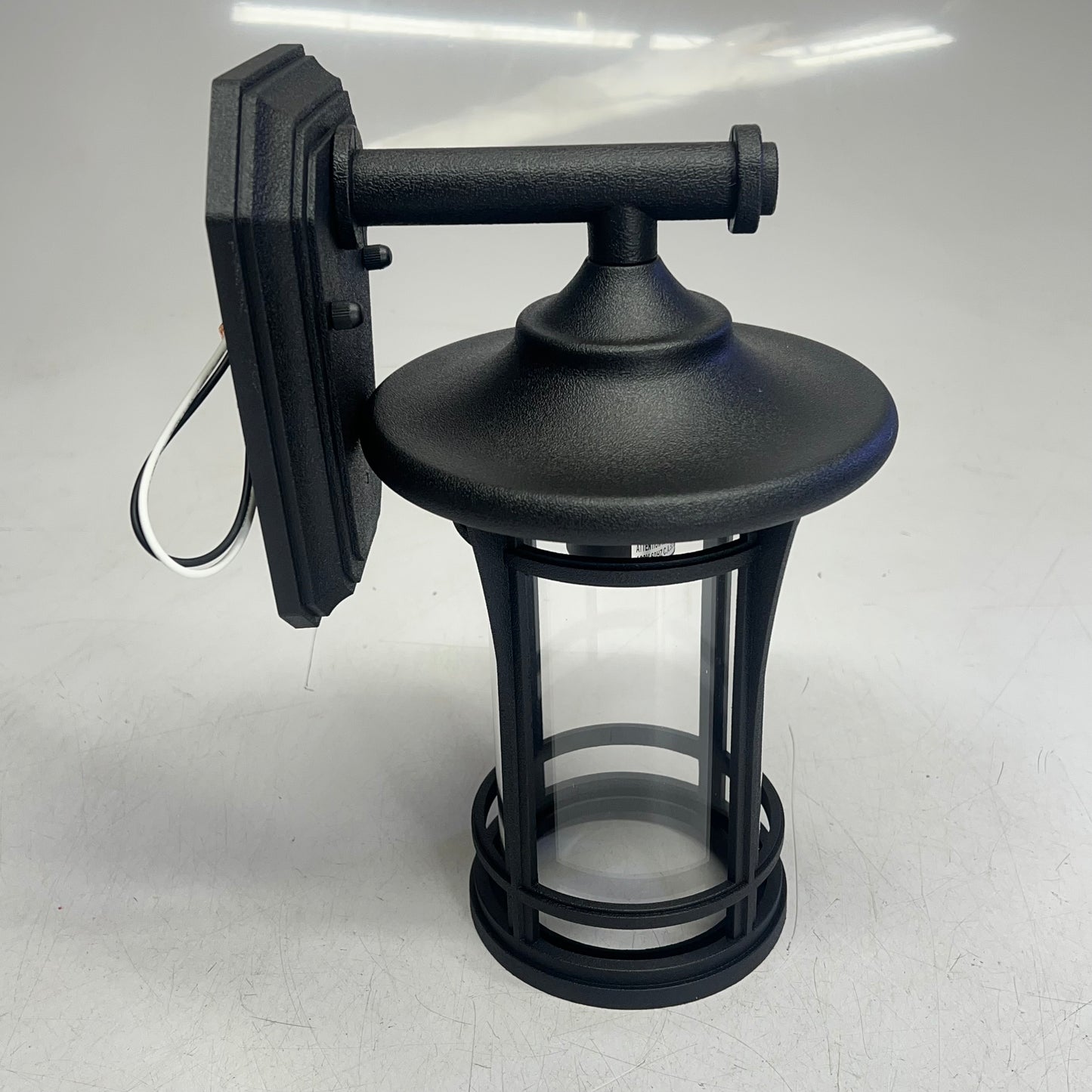 QUORUM  Main Street Haley Tall Outdoor Wall Sconce 13" Matte Black 718-12-69